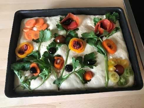 pâte a pain fleurie