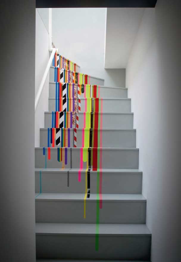 escaliers décolorés